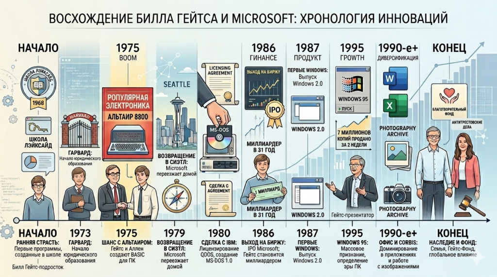 Восхождение Билла Гейтса и Microsoft