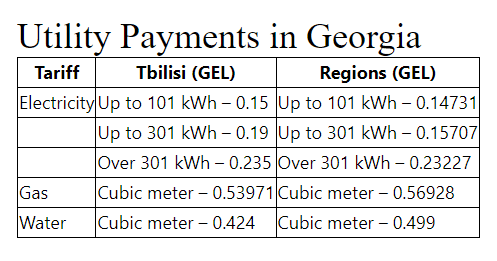 Utility payments in Georgia – everything you should know